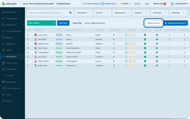 Baatch action button