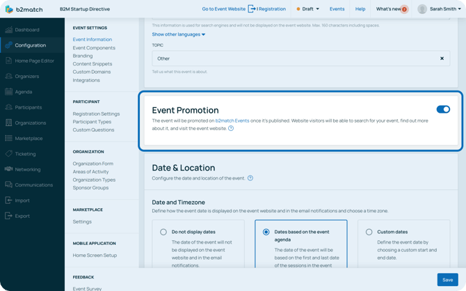 Event promotion