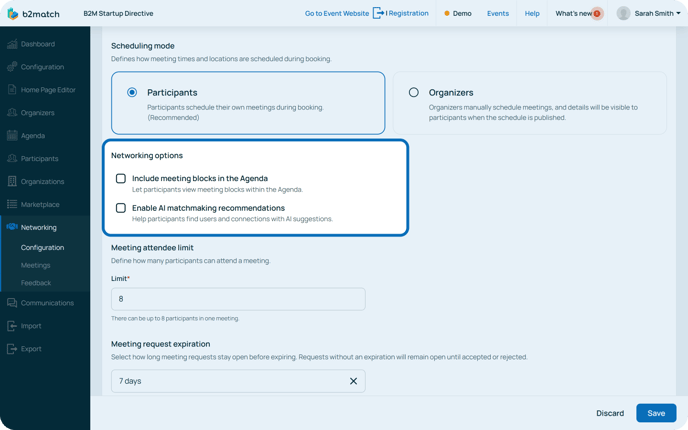 Networking options