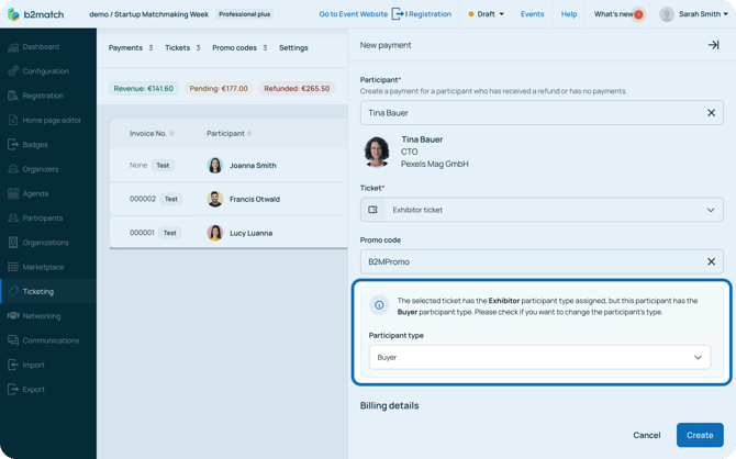 Pax type different than ticket type