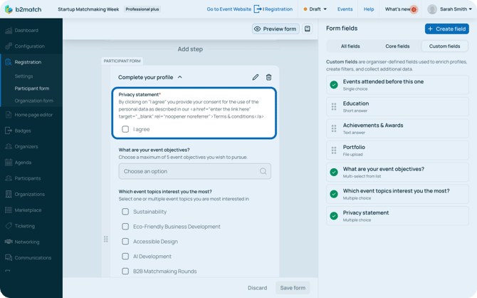 Priv statement in pax form