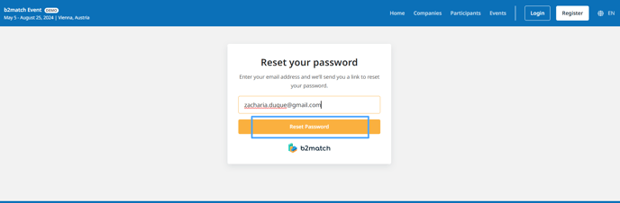v6- Reset password link