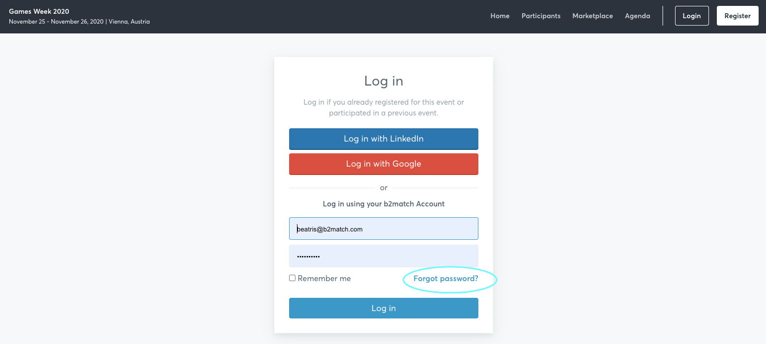 Agenda Logins and Passwords